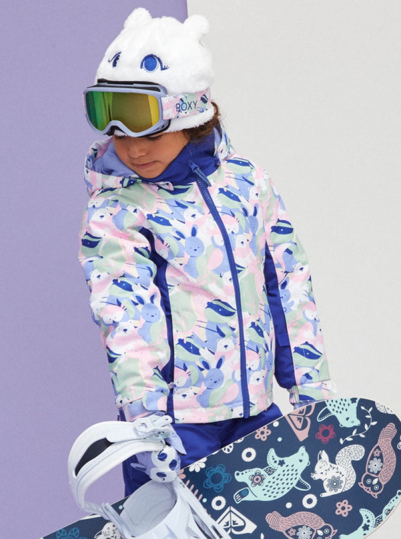 Girls'' Roxy Snowy Tale Technical Snowboard Jackets | XDYH-48379