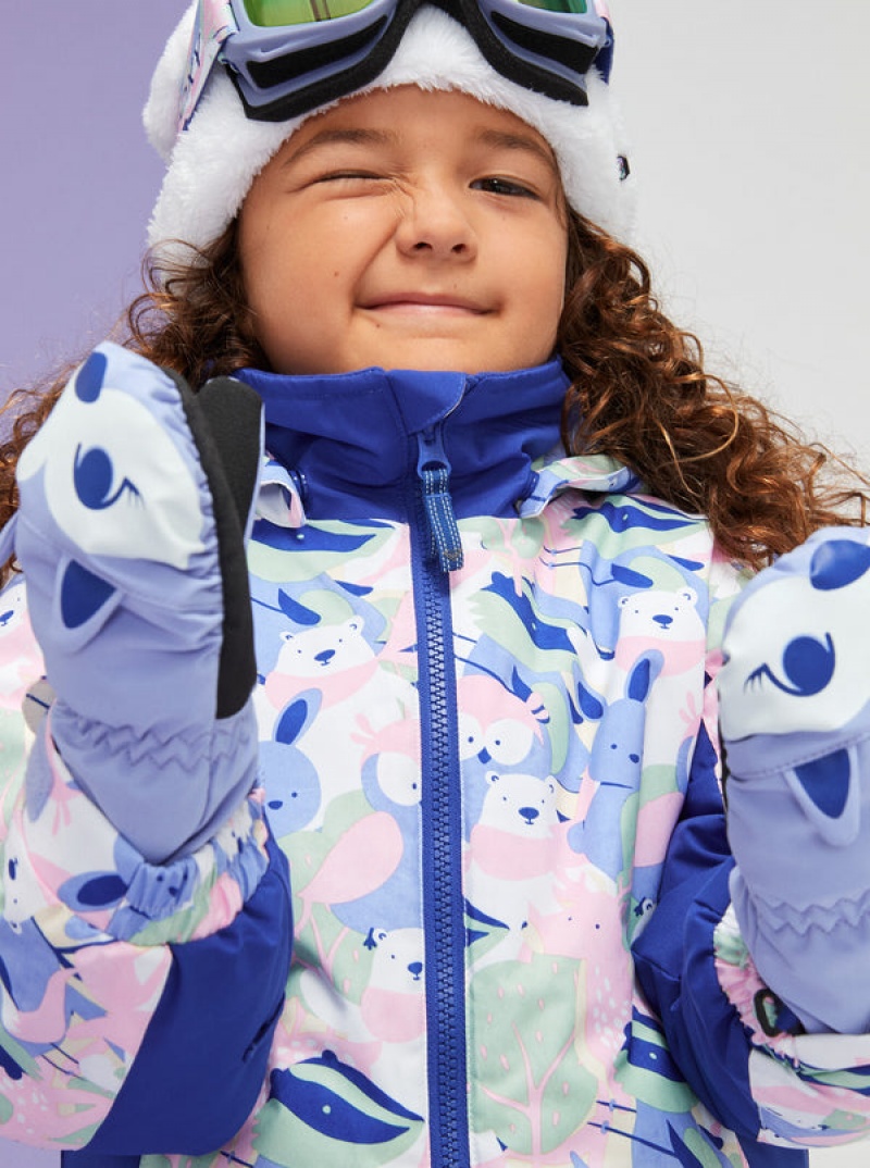 Girls'' Roxy Snowy Tale Technical Snowboard Jackets | XDYH-48379