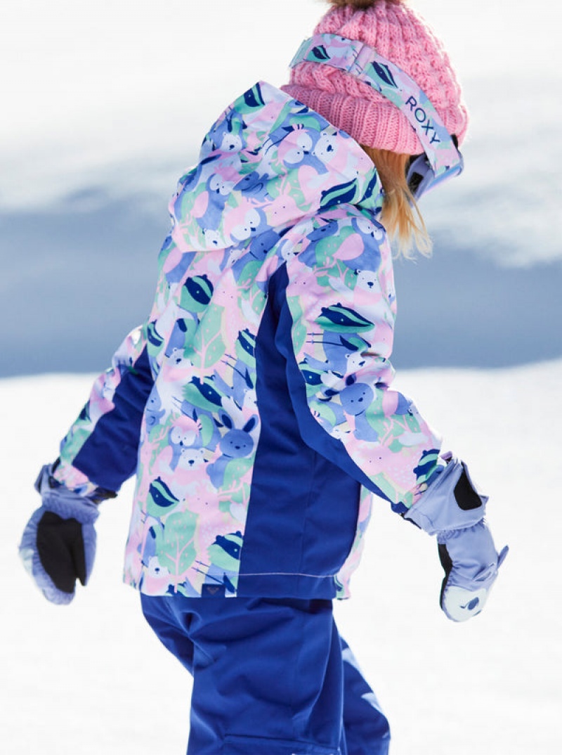 Girls'' Roxy Snowy Tale Technical Snowboard Jackets | XDYH-48379