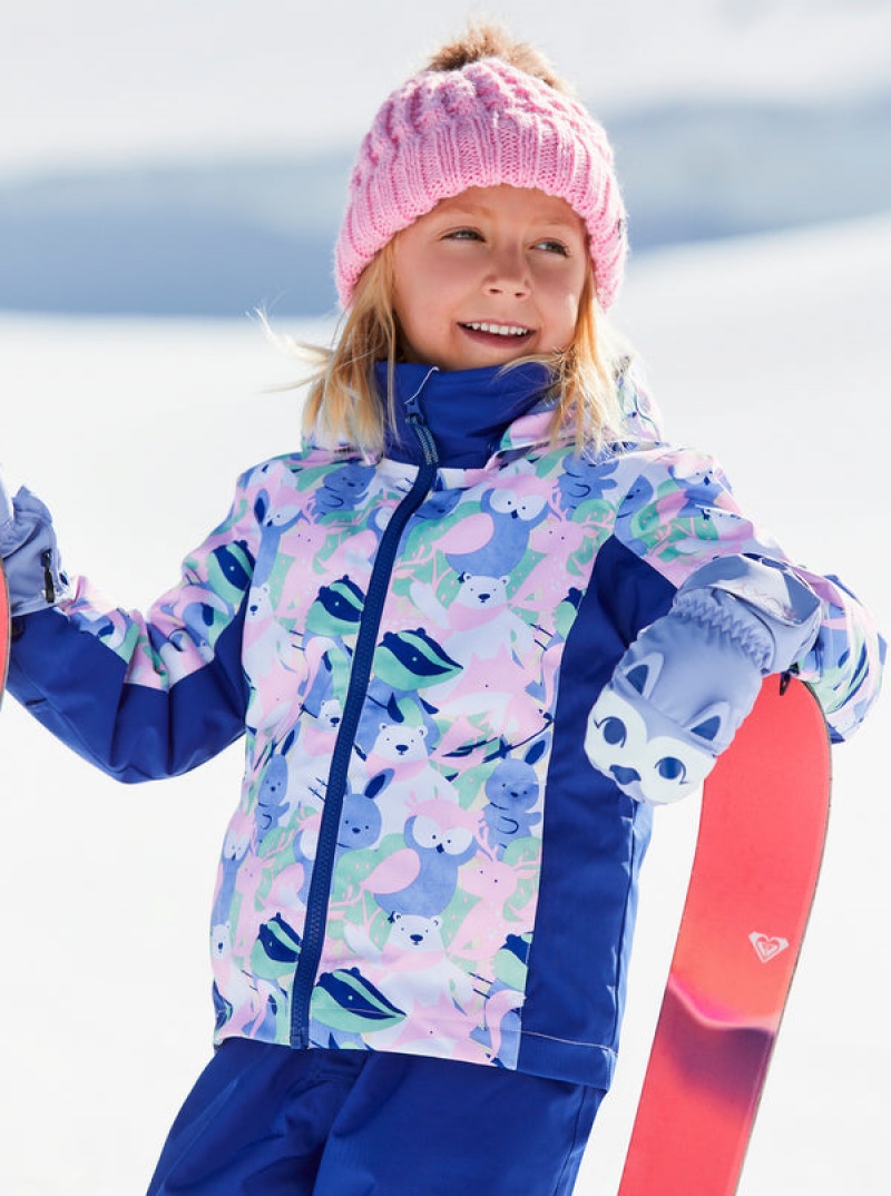 Girls\'\' Roxy Snowy Tale Technical Snowboard Jackets | XDYH-48379