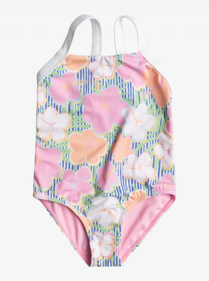 Girls'' Roxy Tiny Flower One-Piece Swimwear | VJUS-42561