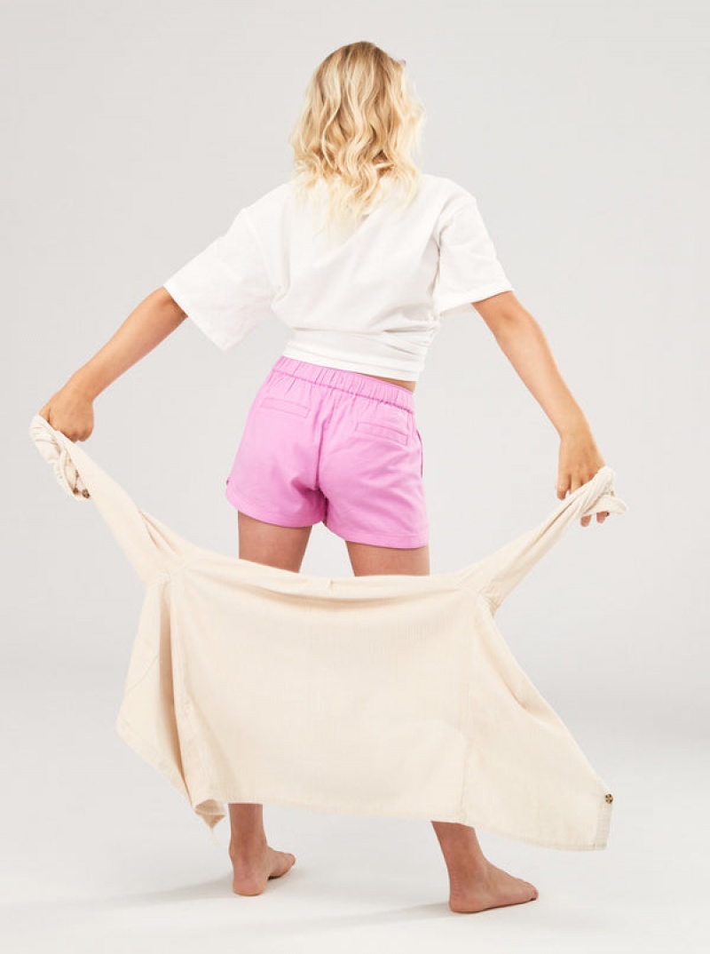 Girls'' Roxy Una Mattina Elastic Waist Shorts | IXVL-57923