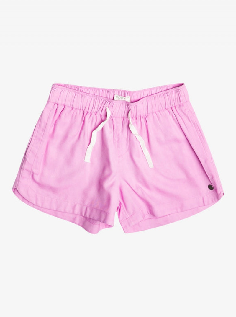 Girls'' Roxy Una Mattina Elastic Waist Shorts | IXVL-57923