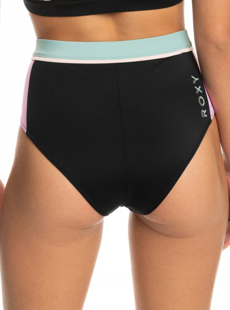 Roxy Active High Waist Bikini Bottoms | UHYN-71084