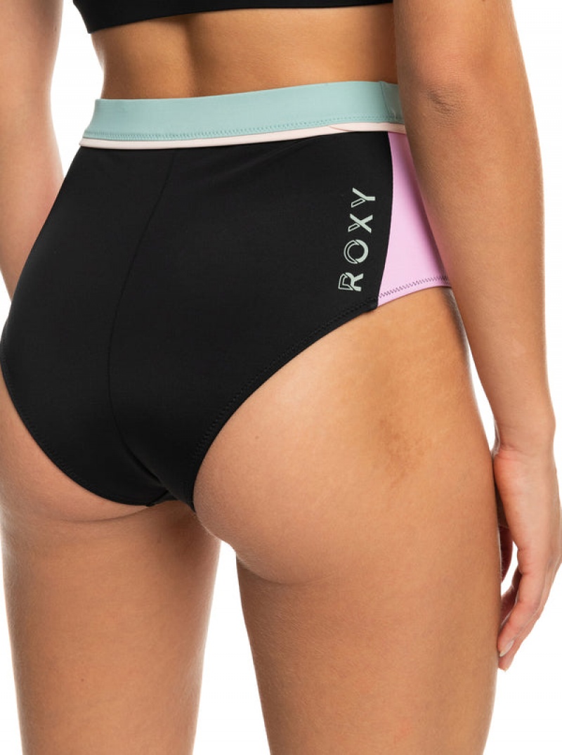 Roxy Active High Waist Bikini Bottoms | UHYN-71084