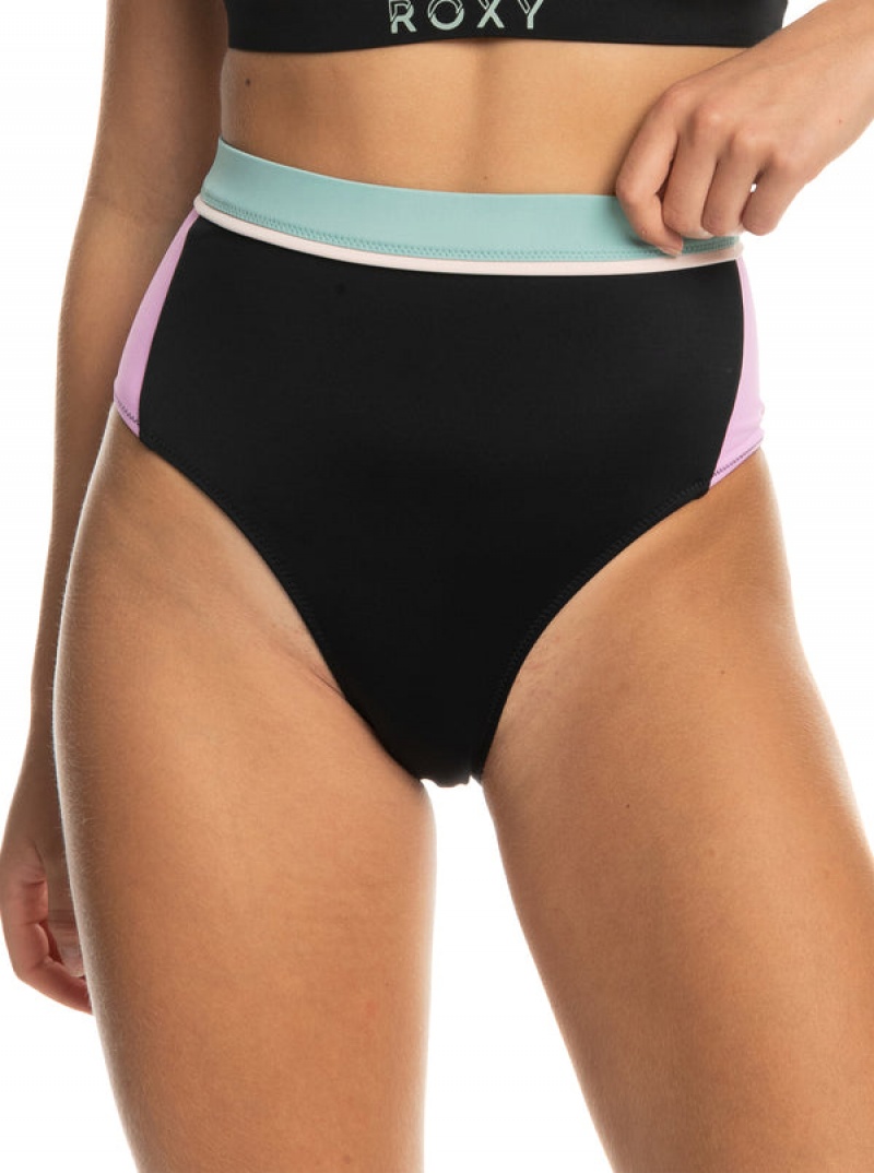 Roxy Active High Waist Bikini Bottoms | UHYN-71084