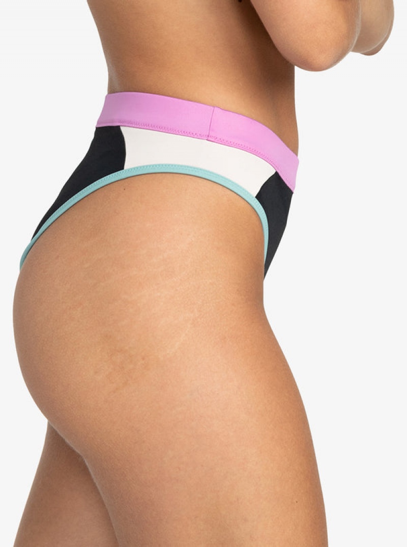 Roxy Active Mid Waist Bikini Bottoms | QECK-86517