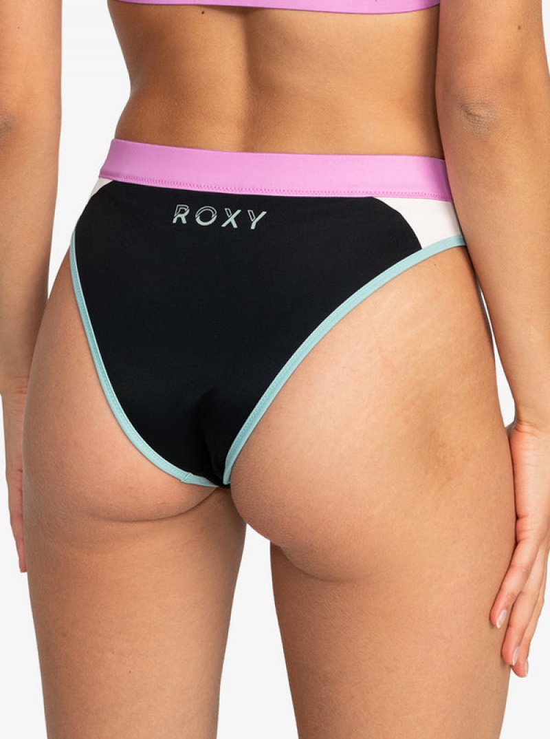 Roxy Active Mid Waist Bikini Bottoms | QECK-86517