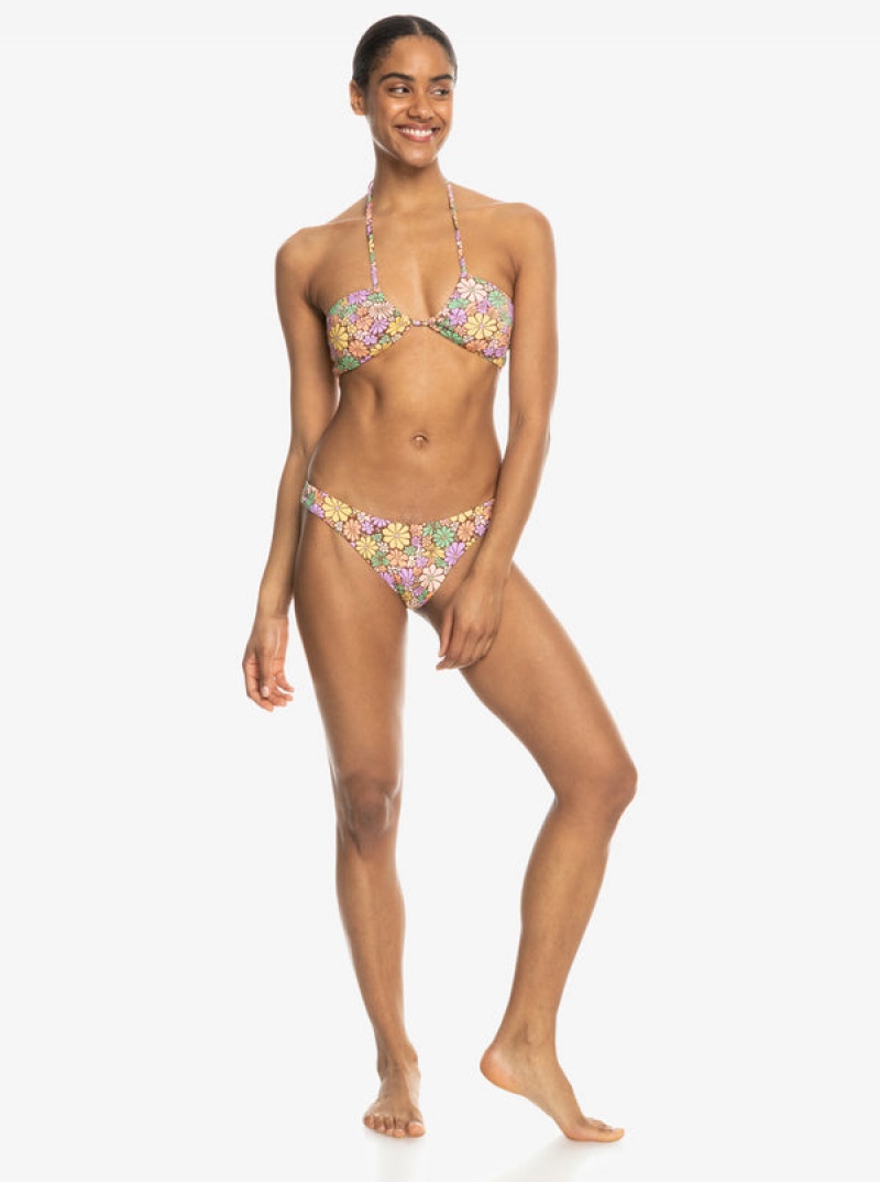 Roxy All About Sol High Leg Moderate Bikini Bottoms | ARLD-56304