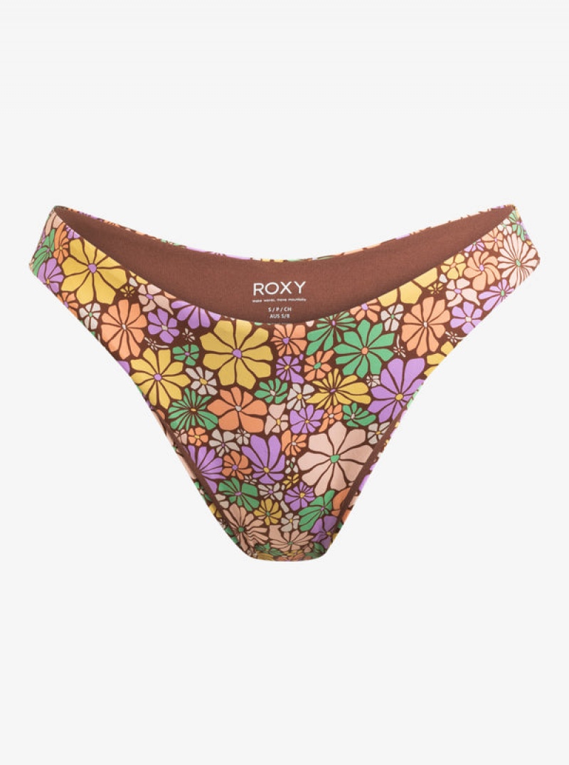 Roxy All About Sol High Leg Moderate Bikini Bottoms | ARLD-56304