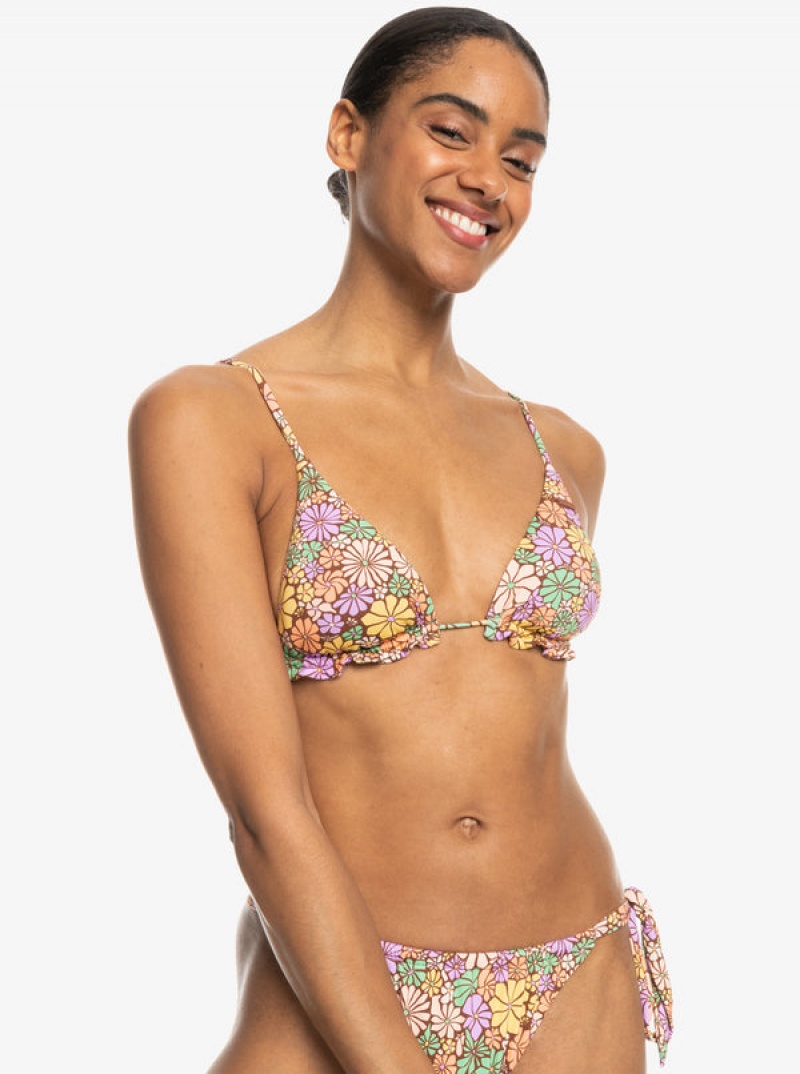 Roxy All About Sol Mini Tiki Triangle Bikini Tops | REIM-84932