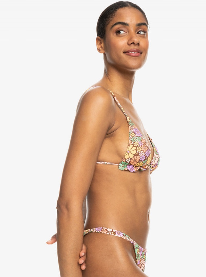 Roxy All About Sol Mini Tiki Triangle Bikini Tops | REIM-84932