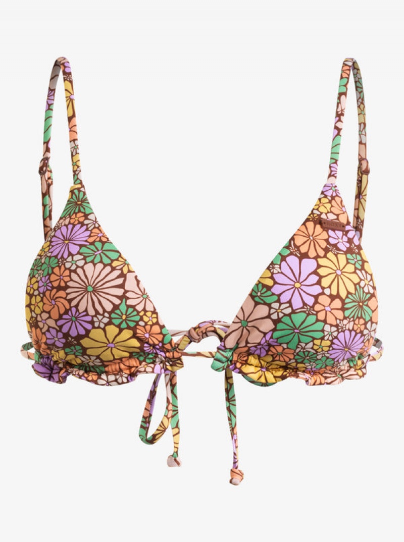 Roxy All About Sol Mini Tiki Triangle Bikini Tops | REIM-84932