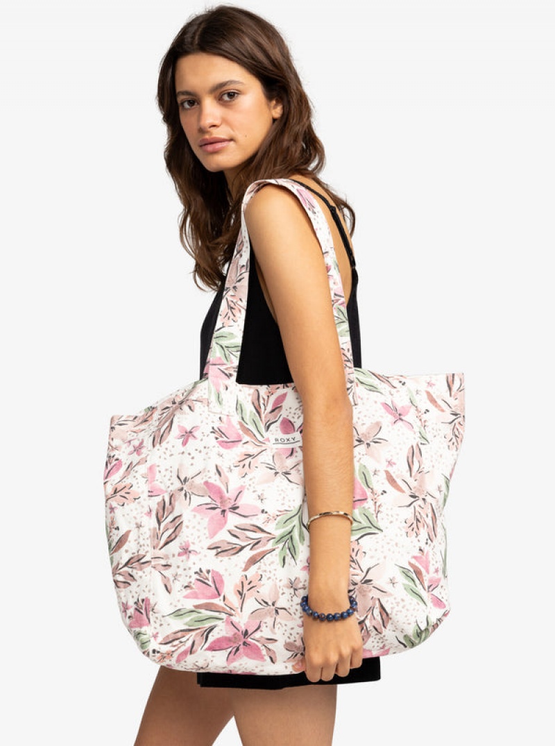 Roxy Anti Bad Vibes Printed Beach Handbag | HCVT-40359