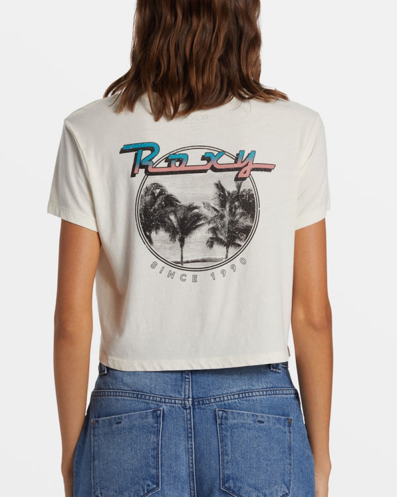 Roxy Baja Cali Cropped T Shirts | 67298DWUH