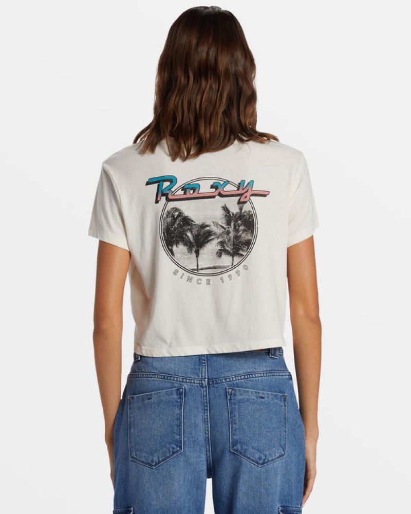 Roxy Baja Cali Cropped T Shirts | 67298DWUH