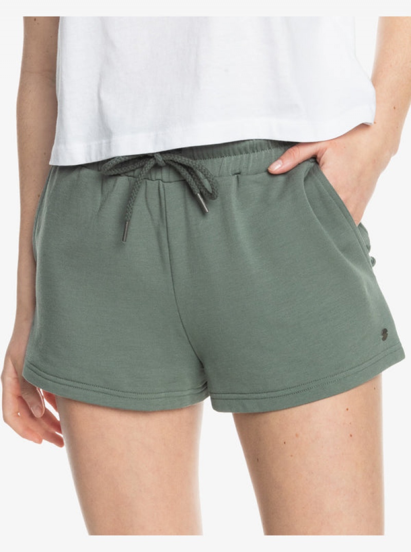 Roxy Check Out A Lounge Sweat Shorts | 79140GCJI