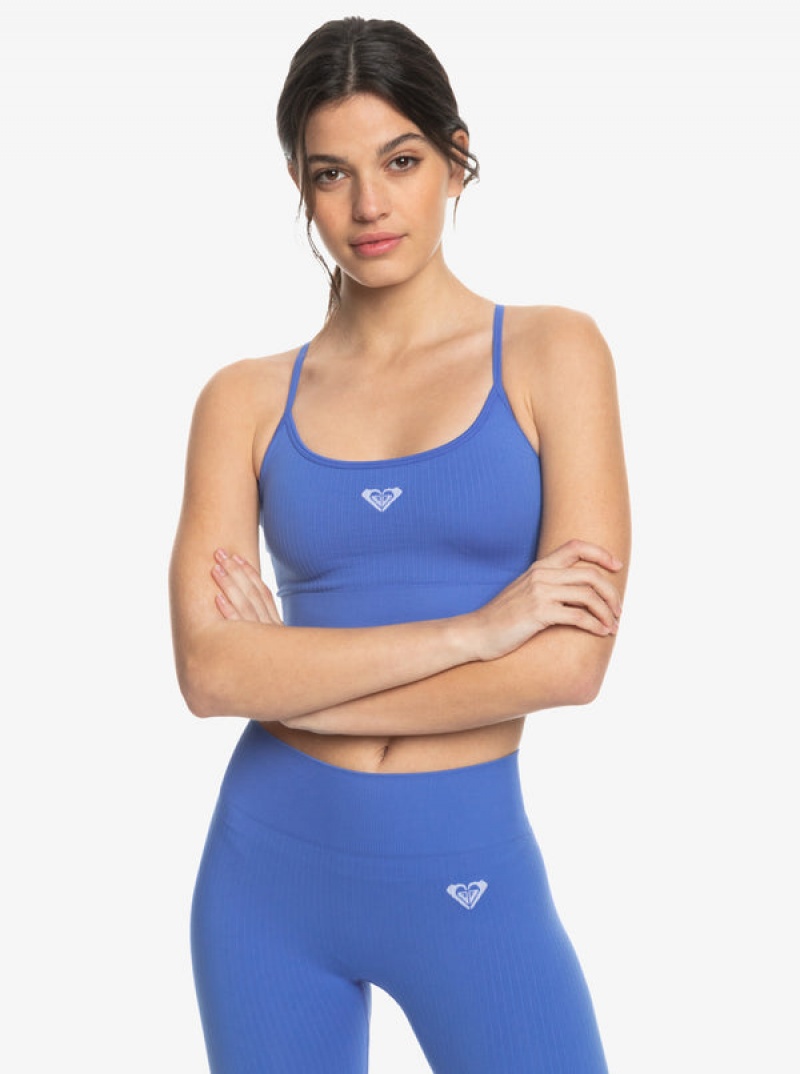 Roxy Chill Out Seamless Rib Bra Tops | 96043QFJK