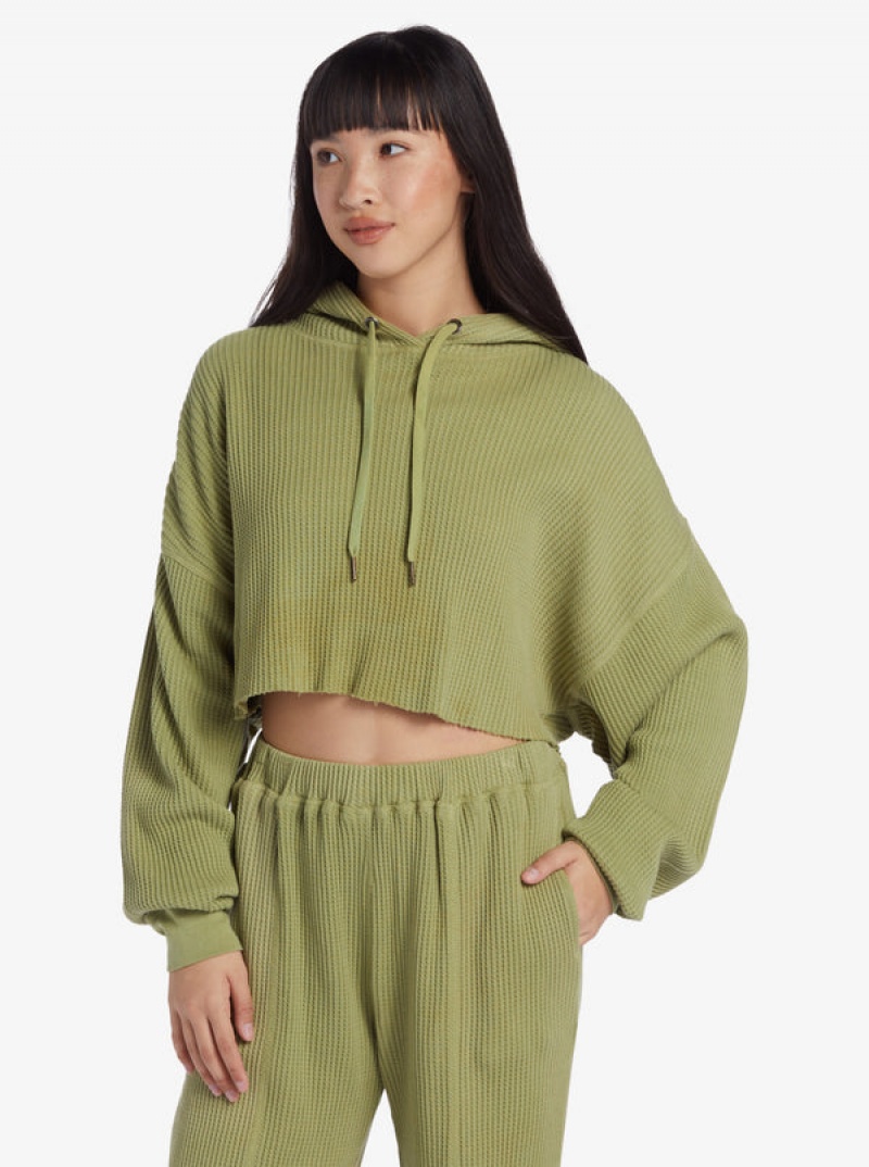 Roxy Chloe Kim Off Duty Crop Hoodie | OVWD-75438