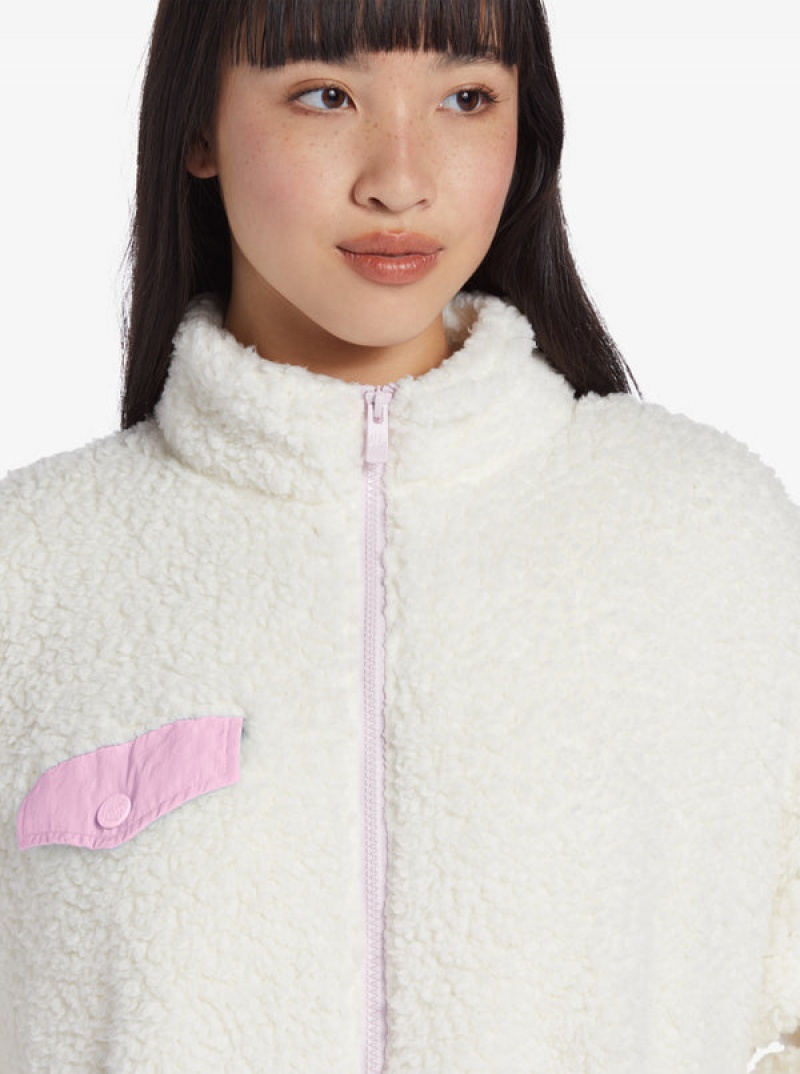 Roxy Chloe Kim Pop Sherpa Full-Zip Fleece Hoodie | ZBON-03417