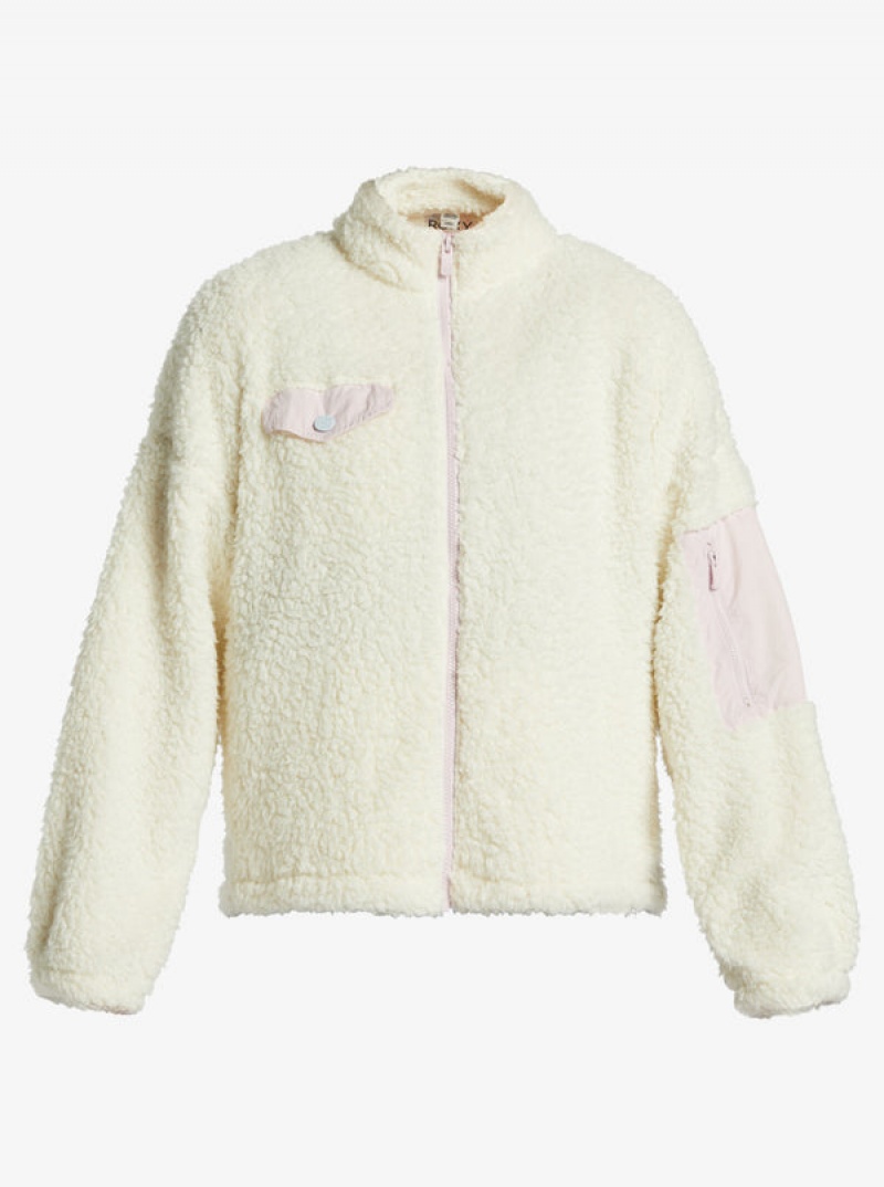 Roxy Chloe Kim Pop Sherpa Full-Zip Fleece Hoodie | ZBON-03417