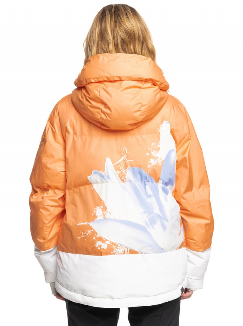 Roxy Chloe Kim Puffy Technical Snowboard Jackets | YRMH-70895