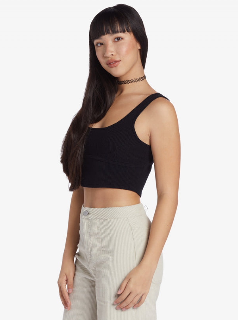 Roxy Chloe Kim Ribbed Knit Tops | 49128MIBP