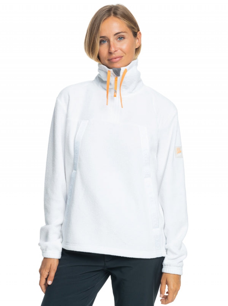 Roxy Chloe Kim Technical Half Zip Fleece Softshell Jackets | ZSOV-23179