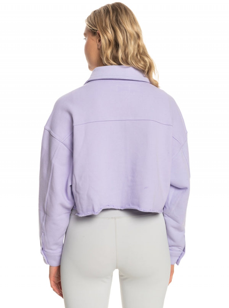 Roxy Cropped Shacket Jackets | LGFM-35402