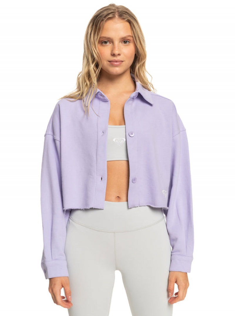 Roxy Cropped Shacket Jackets | LGFM-35402