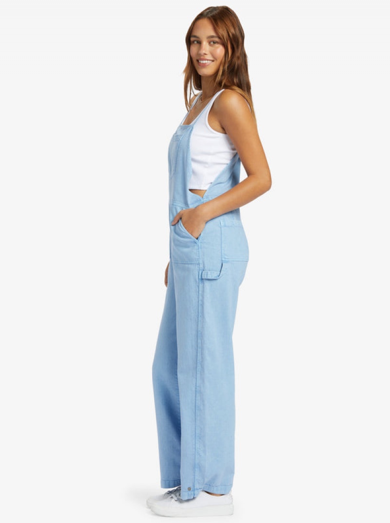 Roxy Crystal Coast Overalls Jumpsuits | 65083XRSN