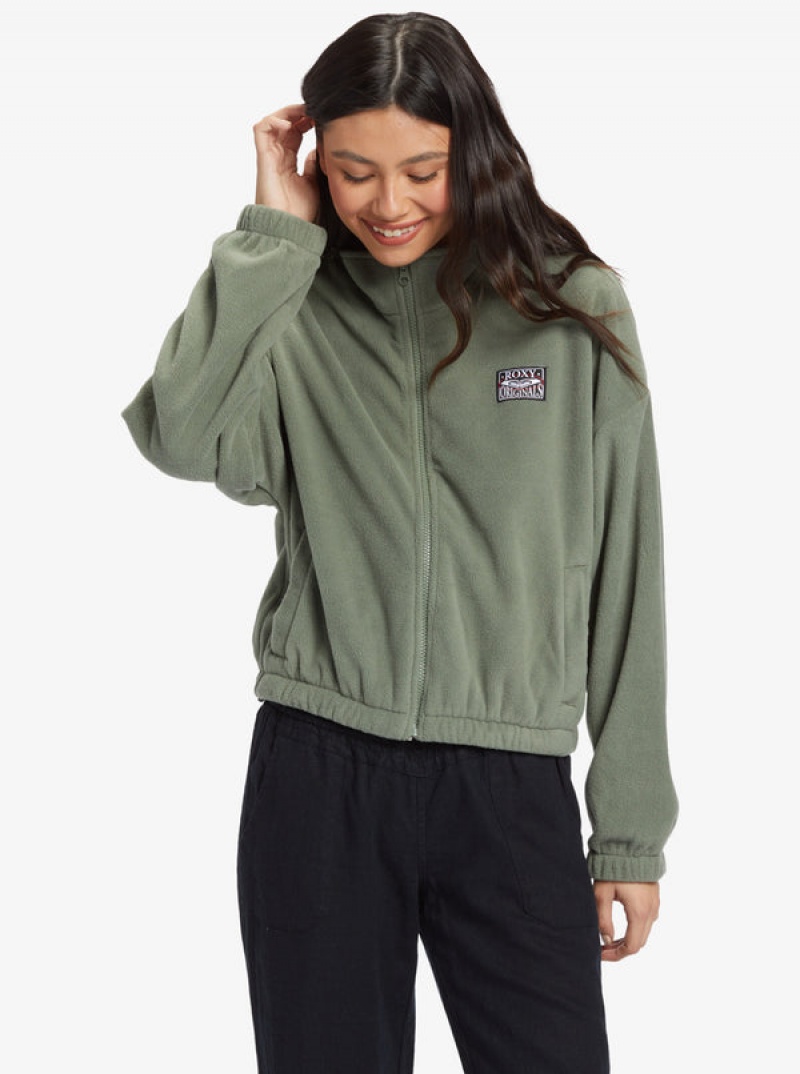 Roxy Dawn To Dusk Half-Zip Fleece Hoodie | IPKW-95826