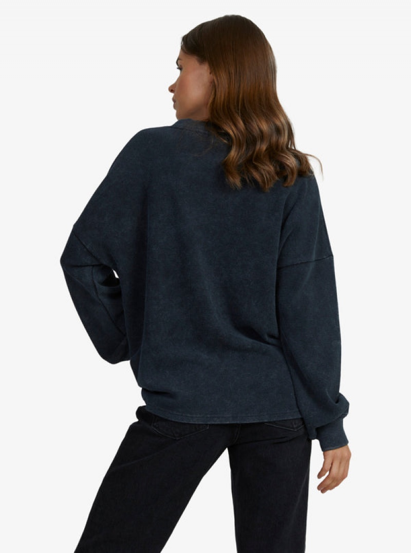 Roxy East Side Long-Sleeve Crew Neck Loungewear | MHFE-78159