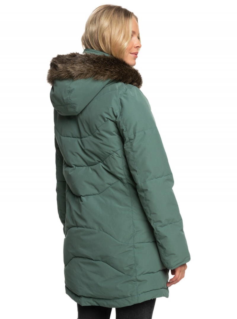 Roxy Ellie Longline Winter Jackets | JUBI-29601