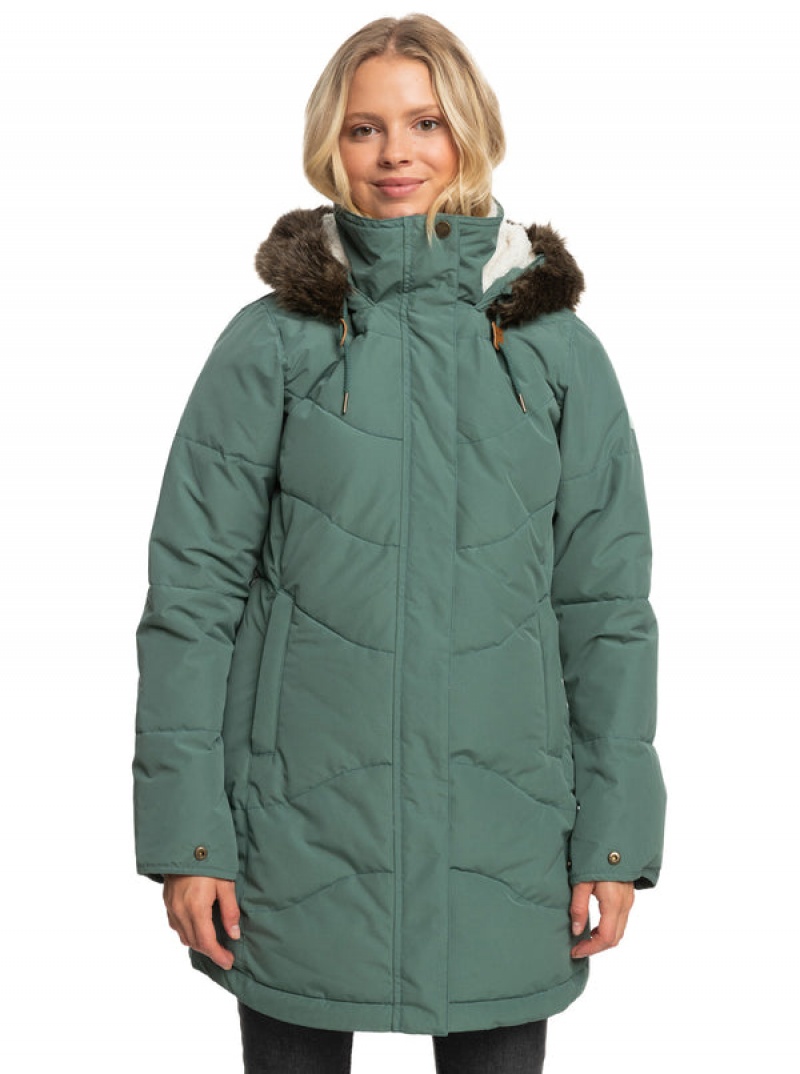 Roxy Ellie Longline Winter Jackets | JUBI-29601