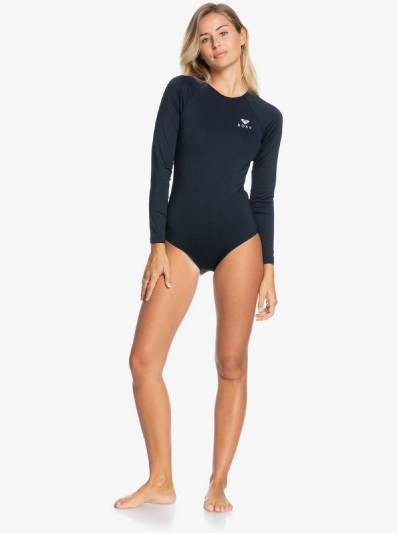 Roxy Essentials Long Sleeve One-Piece Swimsuits | UJLV-91504