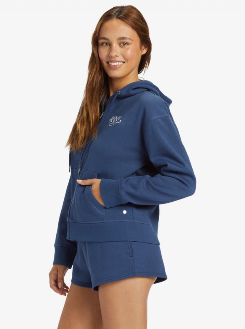 Roxy Evening Hike Zip-Up Loungewear | YVPF-86302