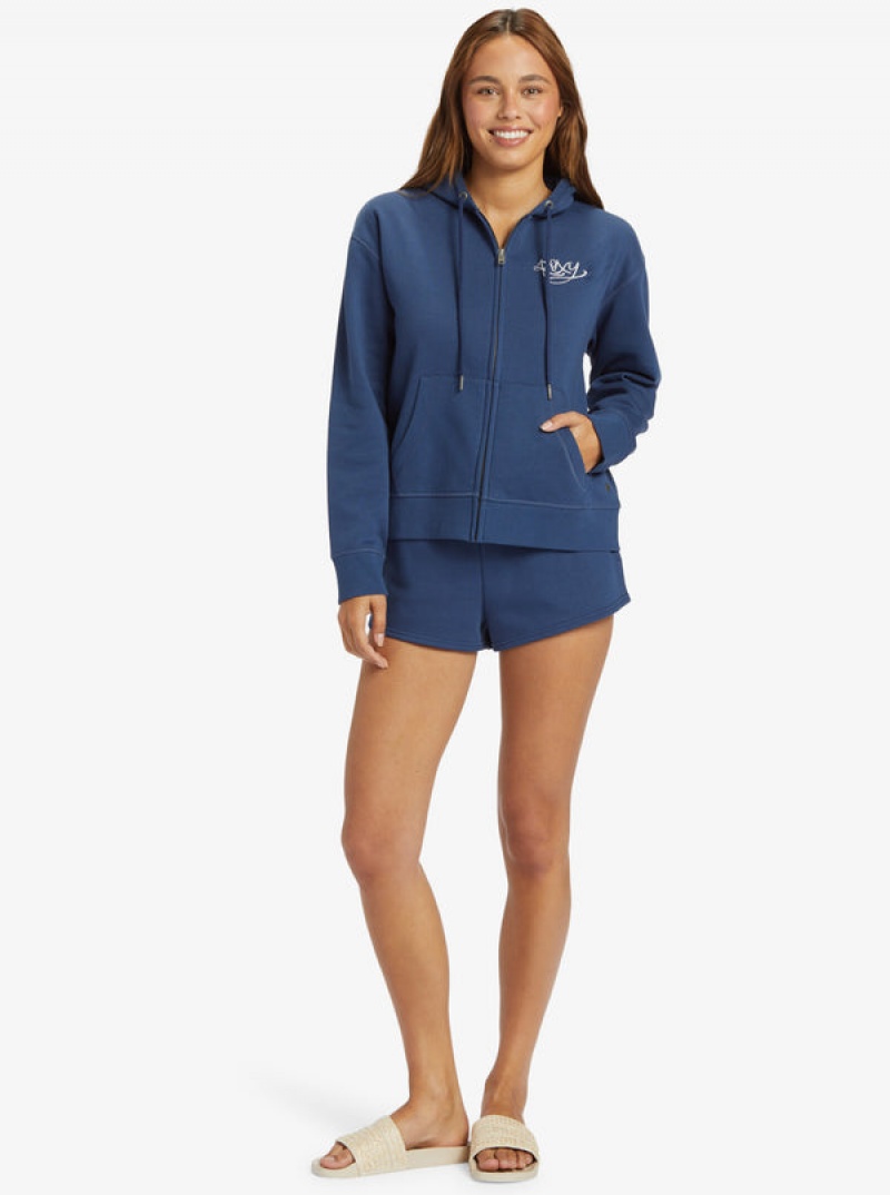 Roxy Evening Hike Zip-Up Loungewear | YVPF-86302