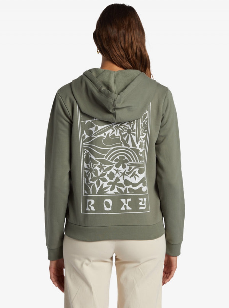 Roxy Evening Hike Zip Zip-Up Hoodie | WENY-20976