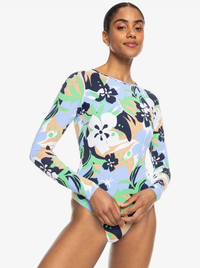 Roxy Fashion Long Sleeve Swimsuits | ZQNF-42697