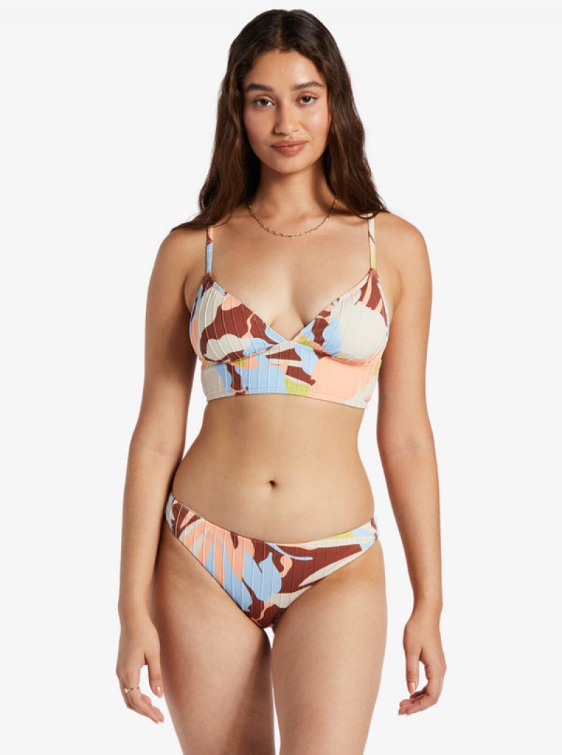 Roxy Floradelic Cheeky Printed Bikini Bottoms | RTCH-91325