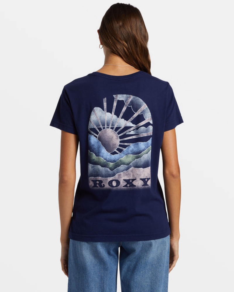 Roxy Get Lost In The Moment Boyfriend T Shirts | 23748TYQO