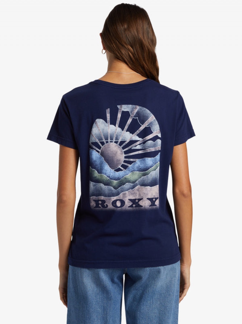 Roxy Get Lost In The Moment Boyfriend T Shirts | 23748TYQO