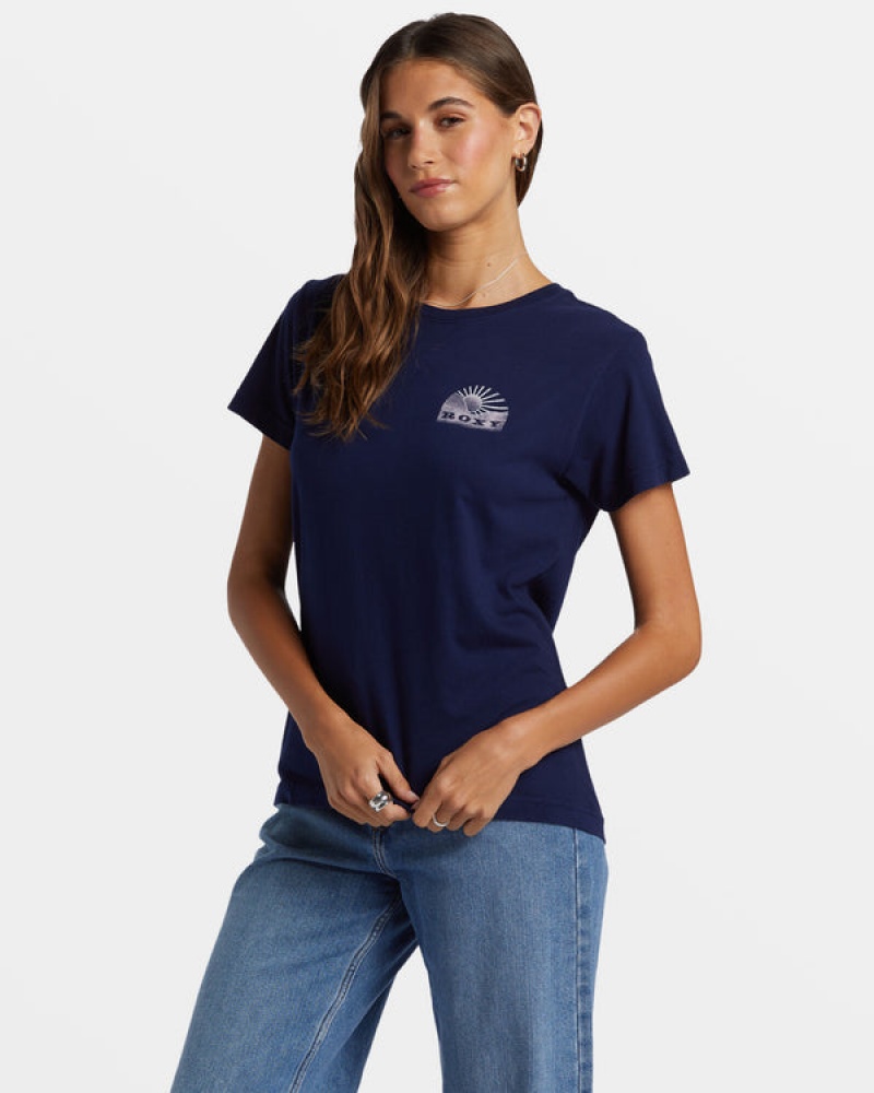 Roxy Get Lost In The Moment Boyfriend T Shirts | 23748TYQO