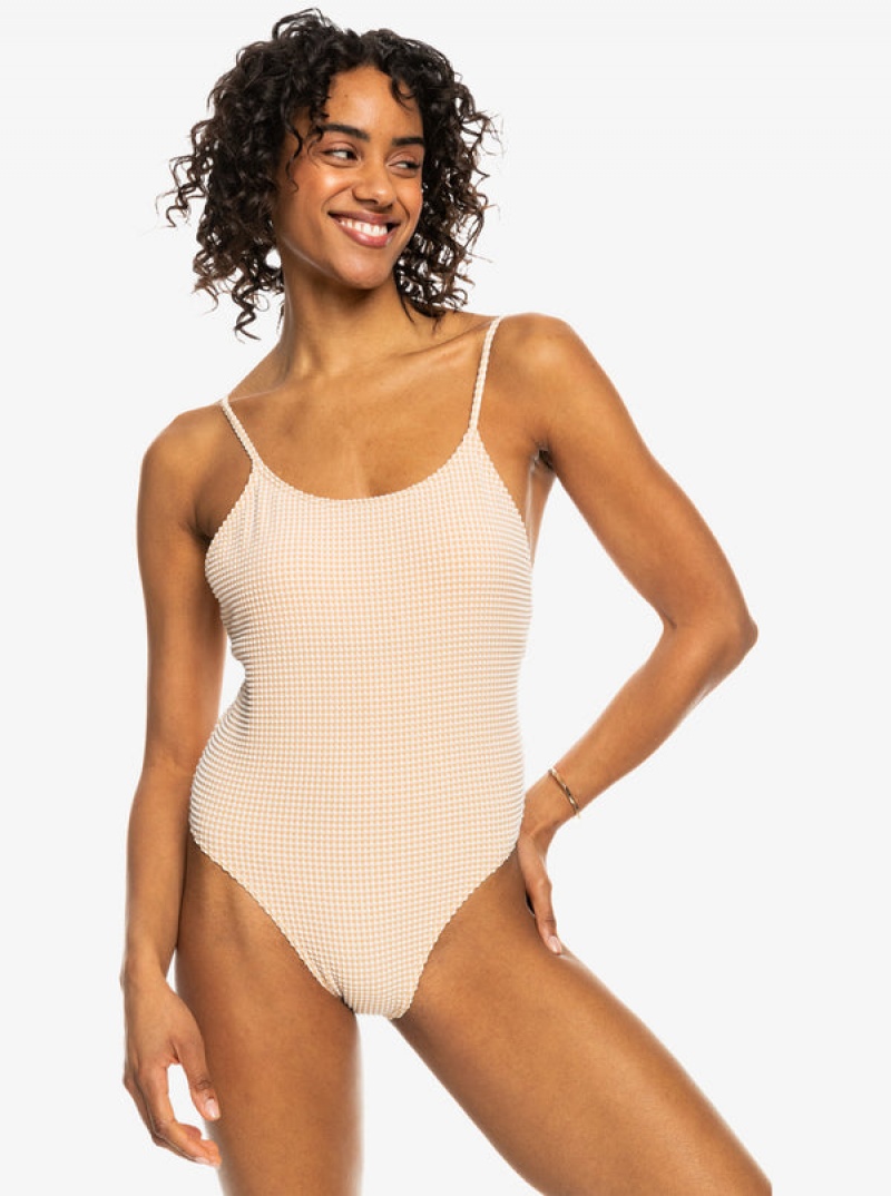 Roxy Gingham One-Piece Swimsuits | YNHT-28157