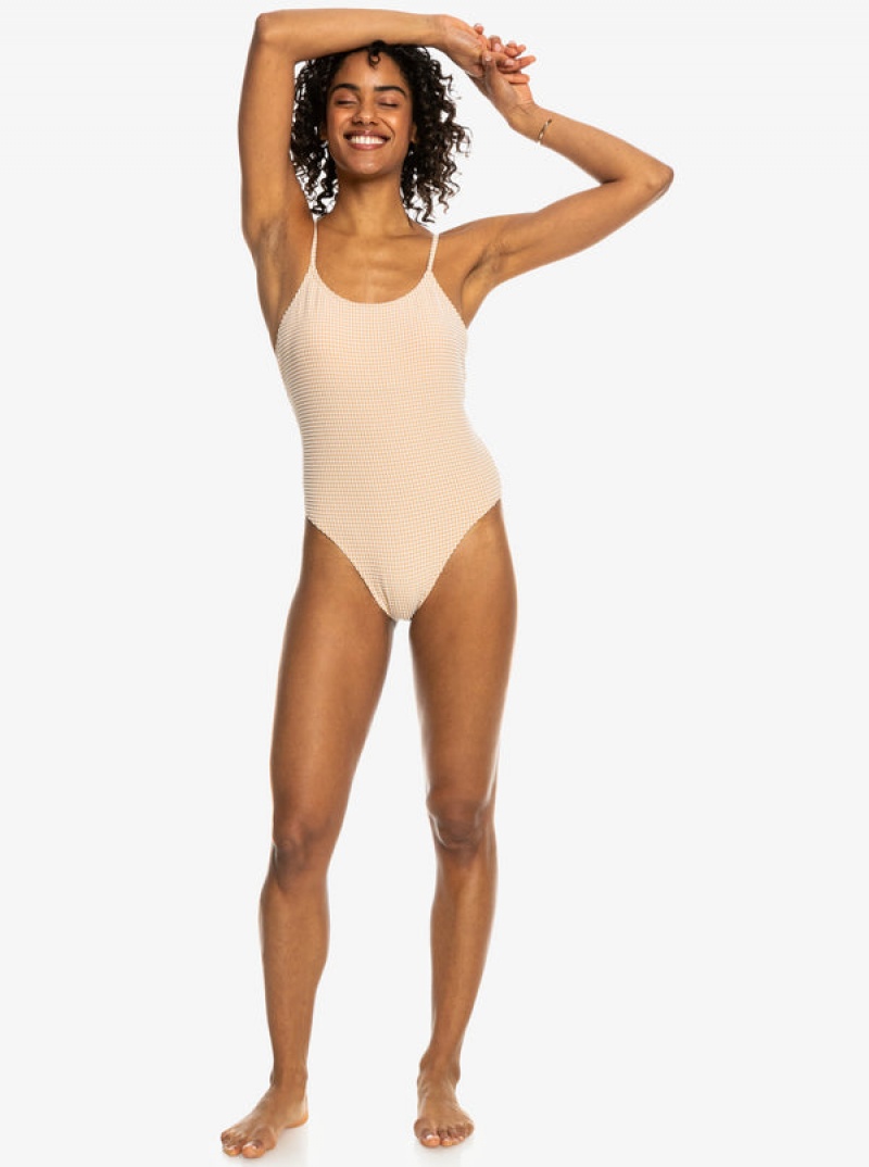 Roxy Gingham One-Piece Swimsuits | YNHT-28157