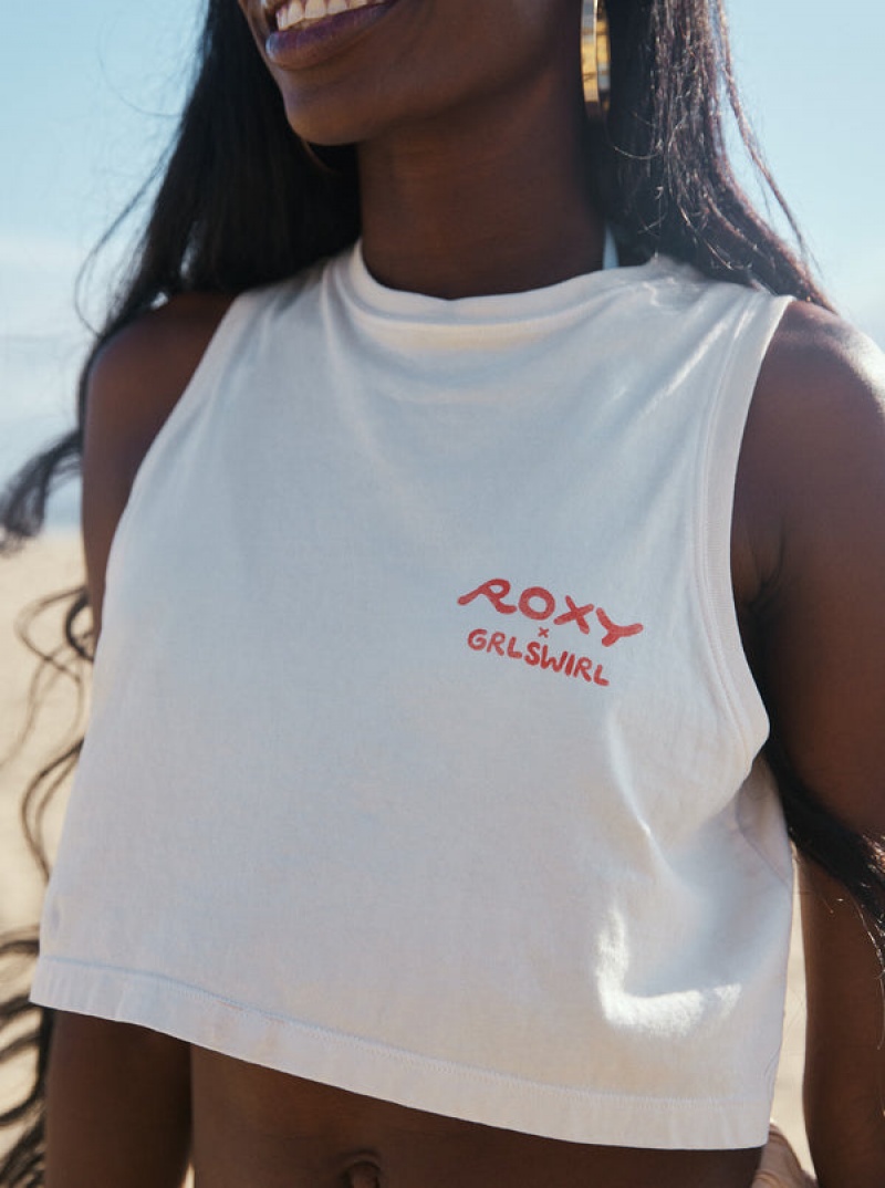 Roxy Grl Swirl Cropped Tops | 12456GJVF