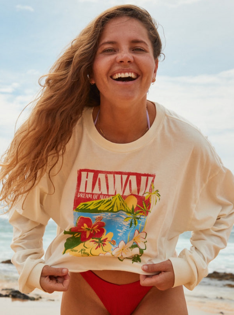 Roxy Hawaiian Vacay Olsc T Shirts | 68475THBV