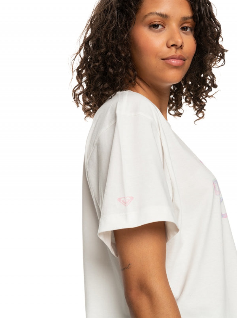 Roxy Keep A Breast Day T Shirts | 86790UKOJ