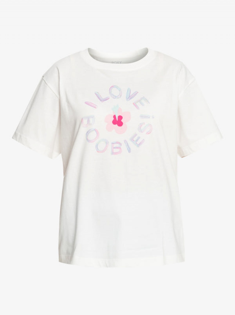 Roxy Keep A Breast Day T Shirts | 86790UKOJ